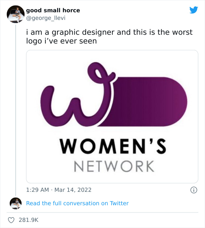 36 Bad Logo Designs People Have Seen And Had To Share On Twitter After A Very Suggestive “Women’s Network” Logo Went Viral